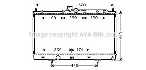 MT 2199 AVA COOLING Радиатор охлаждения AVA