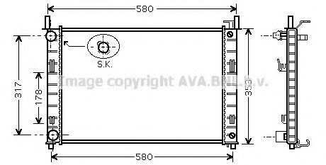 FDA 2324 AVA COOLING Радіатор охолодження (вир-во AVAl)