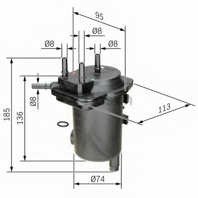 0 450 907 011 BOSCH Паливний фільтр BOSCH