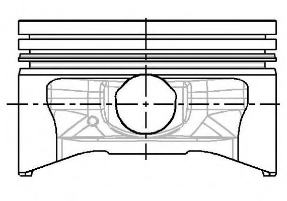 87-104200-40 NURAL Поршень в комплекті на 1 циліндр, STD NURAL