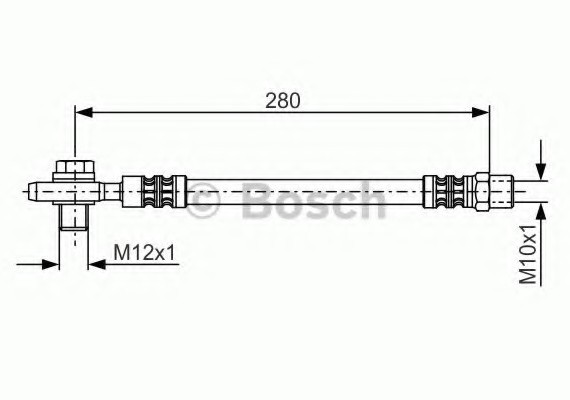 1 987 481 082 BOSCH Тормозной шланг BOSCH