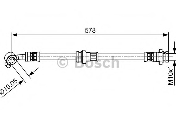 Фото тормозной шланг BOSCH 1 987 481 649 BOSCH 1 987 481 649 BOSCH Тормозной шланг BOSCH