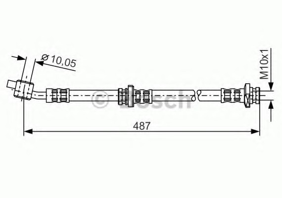 1 987 476 168 BOSCH Тормозной шланг BOSCH