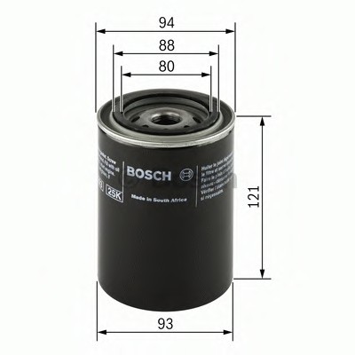 0 986 452 064 BOSCH Масляний фільтр BOSCH