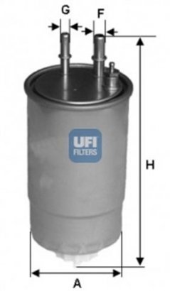 24.ONE.01 UFI Топливный фильтр UFI