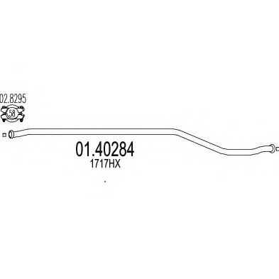 01.40284 MTS(Италия) Труба глушника MTS