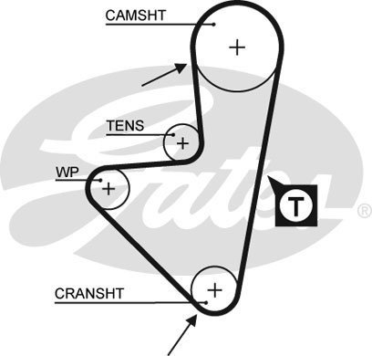 5175 XS GATES Ремень ГРМ Gates