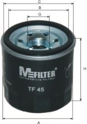 TF45 MFILTER Масляний фільтр