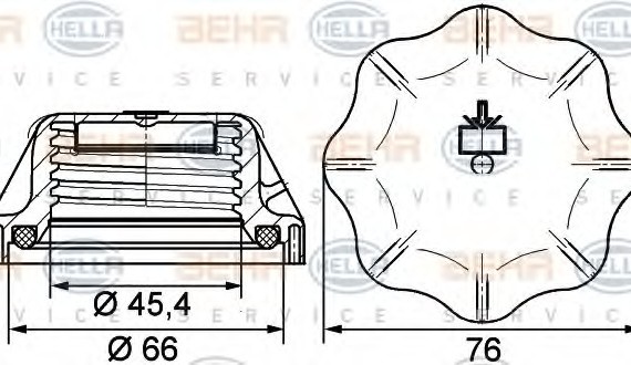 Радиатор HELLA 8MY 376 742-311