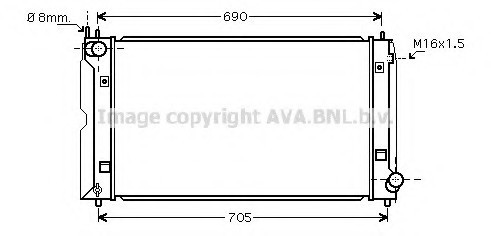 TOA 2386 AVA COOLING Радиатор AVA