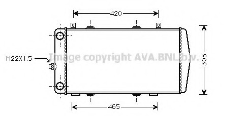 SA 2004 AVA COOLING Радиатор AVA