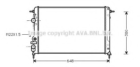 RTA 2241 AVA COOLING Радиатор AVA