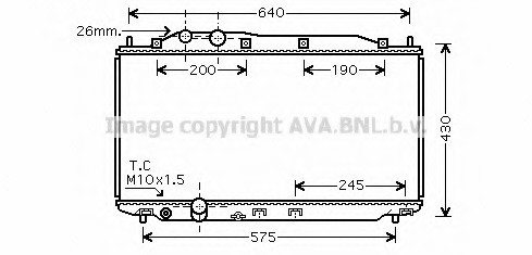 HD 2191 AVA COOLING Радіатор, Система охолодження двигуна