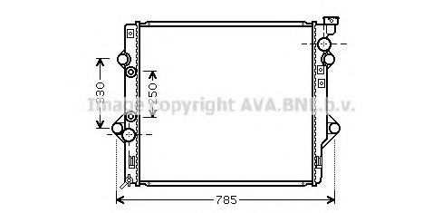 TO 2367 AVA COOLING Радиатор AVA