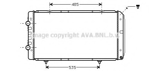 PEA 2268 AVA COOLING Радiатор AVA