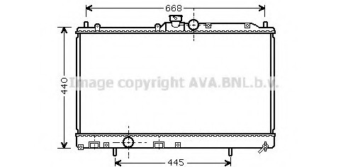 Фото радiатор AVA MT 2195 AVA COOLING MT 2195 AVA COOLING Радiатор AVA