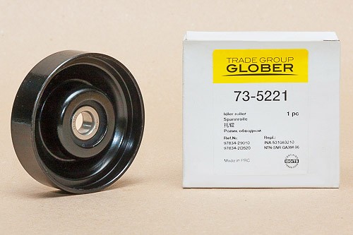 735221 GLOBER Ролик натяжной ремень кондиционера Getz/Accent/Rio/Tucson/Sportage/Matrix/Elantra XD 735221 GLOBER