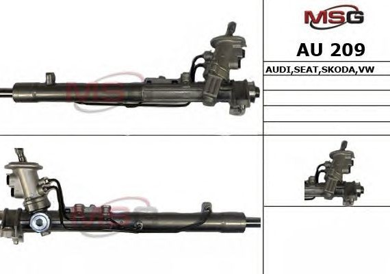 AU 209 MS GROUP Рулевая рейка с ГУР новая AUDI A3 (8L1) 96-03;SEAT LEON (1M1) 99-06;SKODA OCTAVIA (1U2) 96-10