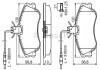 0986424414 BOSCH Комплект гальмівних колодок з 4 шт. дисків (фото 8)