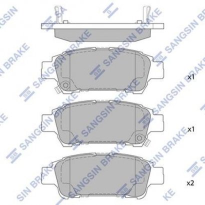 SP1423 Hi-Q (SANGSIN BRAKE) Колодки тормозные дисковые TOYOTA AVENSIS 2,0 2,0D 2,4 01- REAR SP1423 HI-Q