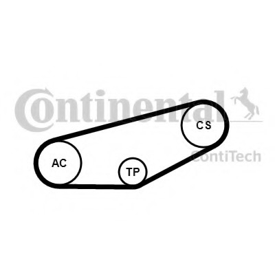 4PK855K1 CONTINENTAL (Германия) Роликовий модуль натягувача ременя (ролик, ремінь) 4PK855K1 CONTITECH