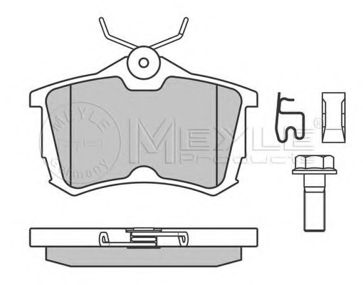 025 235 2714/W MEYLE Тормозные колодки дисковые Honda ACCORD VIII 025 235 2714/W MEYLE