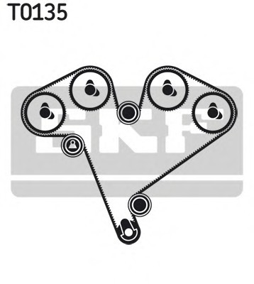 VKMA 05502 SKF Ремкомплект ГРМ OPEL VECTRA C 3.2 (пр-во SKF)