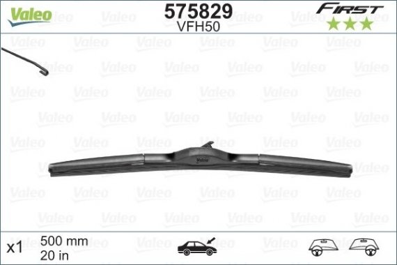 575829 Valeo PHC Щетка стеклоочистителя Wipers First Hybrid 500mm x 1 575829