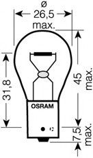 7507DC-02B OSRAM (Япония) Лампа PY21W DIADEM