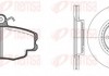 Комплект: 2 диска+ 4 колодки тормозных 8141.02 REMSA