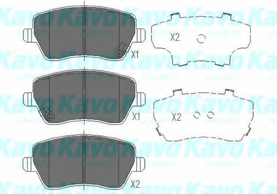 Фото тормозные колодки дисковые передние KBP-8522 KAVO KBP-8522 KAVO (Нидерланды) KBP-8522 KAVO (Нидерланды) Тормозные колодки дисковые передние KBP-8522 KAVO