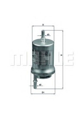 KL 176/6D MAHLE Фильтр топливный Seat, Skoda, VW KL 176/6D MAHLE