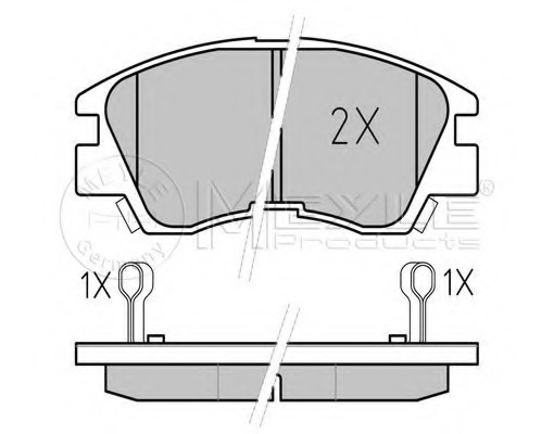 025 213 7316/W MEYLE Тормозные колодки дисковые 025 213 7316/W MEYLE