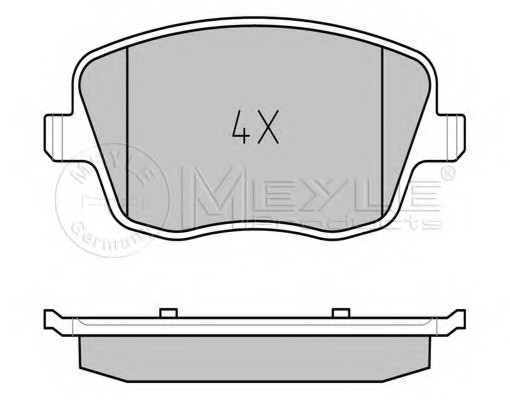 025 235 8118/W MEYLE Тормозные колодки дисковые 025 235 8118/W MEYLE