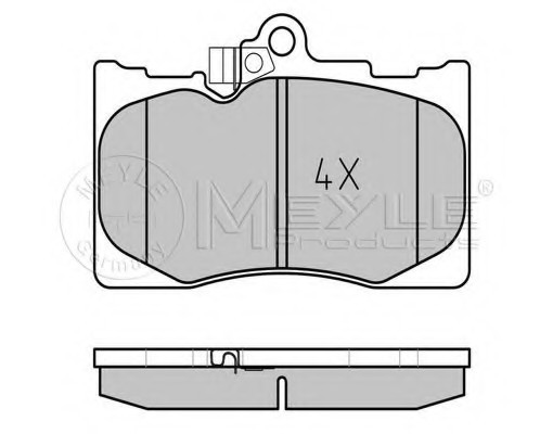 025 203 2517/W MEYLE Тормозные колодки дисковые 025 203 2517/W MEYLE