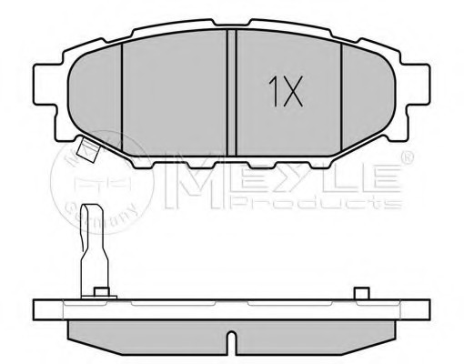 025 242 7114/W MEYLE Тормозные колодки дисковые 025 242 7114/W MEYLE