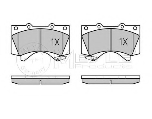 025 243 8618/W MEYLE Тормозные колодки дисковые 025 243 8618/W MEYLE