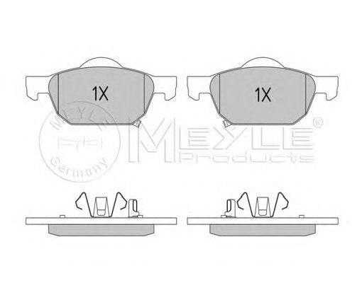 025 247 9617/W MEYLE Комплект гальмівних колодок