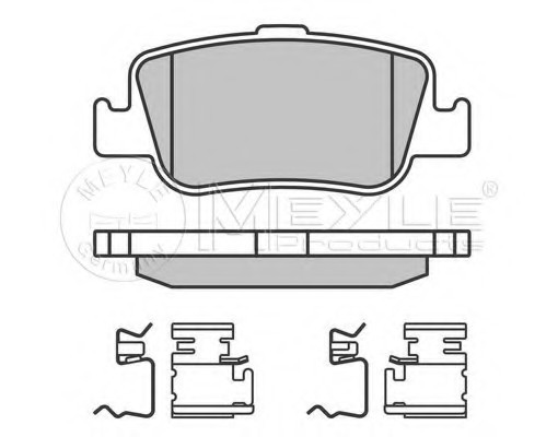 025 246 6415/W MEYLE Тормозные колодки дисковые 025 246 6415/W MEYLE