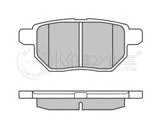 025 246 1015/W MEYLE Тормозные колодки дисковые 025 246 1015/W MEYLE