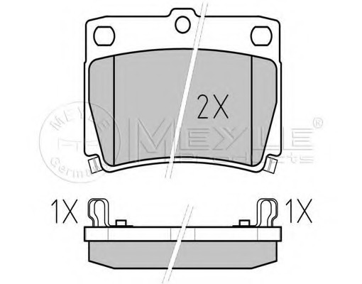 025 235 9315/W MEYLE Тормозные колодки дисковые 025 235 9315/W MEYLE