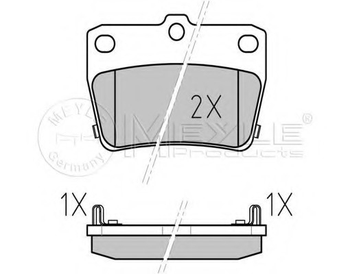 025 236 5614/W MEYLE Тормозные колодки дисковые 025 236 5614/W MEYLE