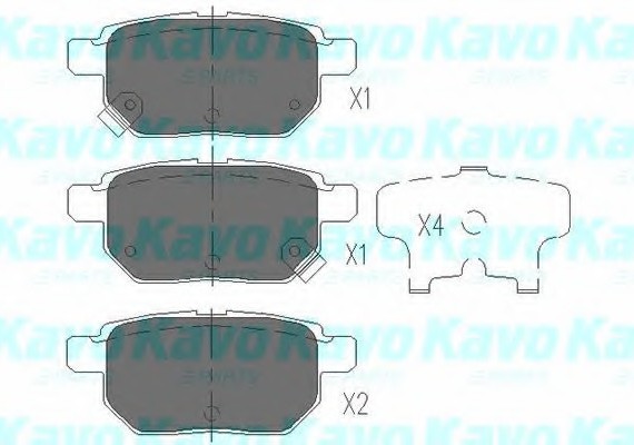 KBP-9025 KAVO (Нидерланды) Тормозные колодки дисковые задние KBP-9025 KAVO