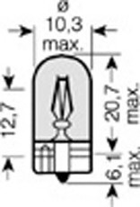 2827DC-02B OSRAM (Япония) (к/т 2 шт) Автолампа Osram (5W 12V) 2827DC-02B
