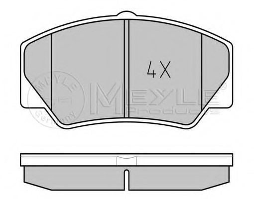 025 211 4117 MEYLE Тормозные колодки дисковые 025 211 4117 MEYLE