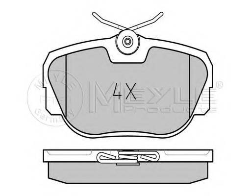 025 211 7317 MEYLE Тормозные колодки дисковые 025 211 7317 MEYLE