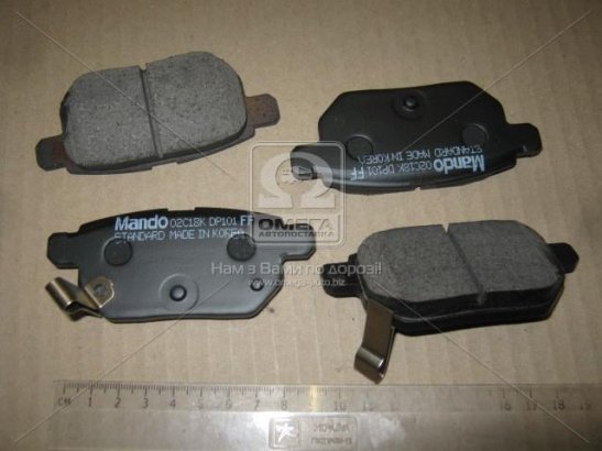 MPT20 MANDO Тормозные колодки дисковые задние MPT20 MANDO