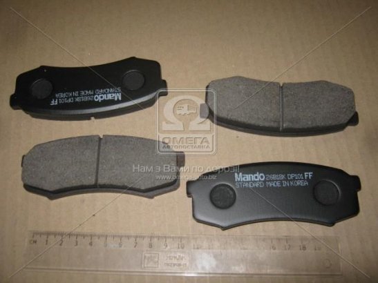 MPT27 MANDO Тормозные колодки дисковые задние MPT27 MANDO