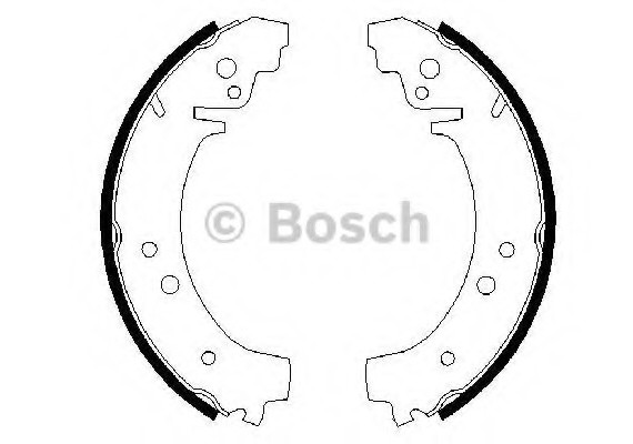 0986487217 BOSCH Тормозные колодки барабанные 0986487217 BOSCH