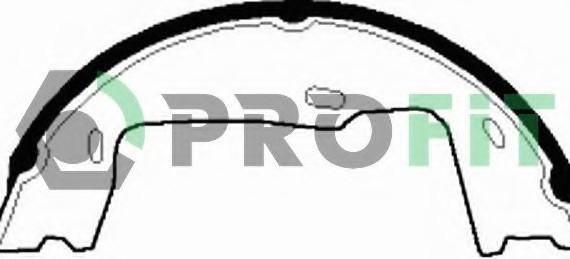 Фото колодки гальмівні барабанні 5001-0227 PROFIT 5001-0227 PROFIT Колодки гальмівні барабанні